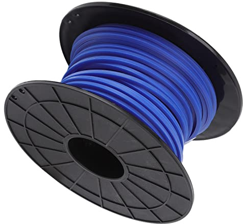 Cryfokt Quadratischer Blauer Trimmerfaden, 4,0 Mm Dick, für, 30 M Länge, Nylonmaterial, Rasenpflege