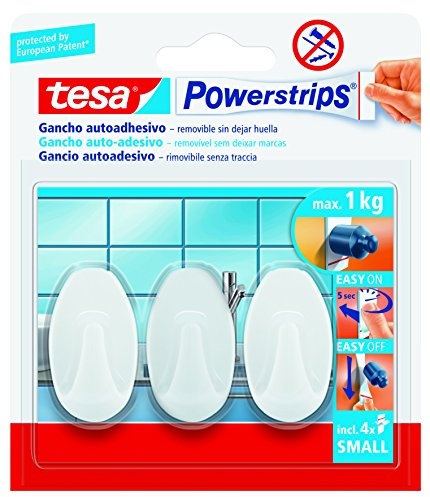 TESA POWERSTRIPS 3 GANCI AUTOAD.BIANCO PICC. 6 PZ