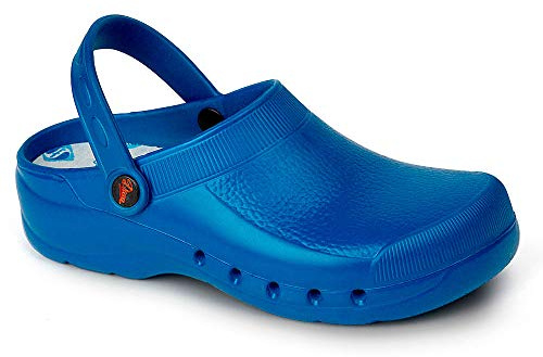 DIAN EVA Color Azul Talla 47, Zueco de Trabajo para sanidad y hostelería Unisex Certificado CE EN ISO 20347 Marca