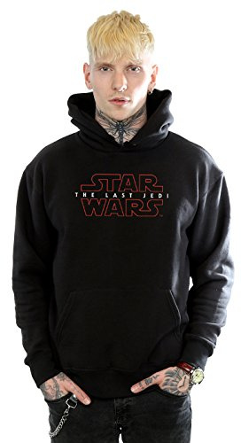 Star Wars Men's The Last Jedi Logo Hoodie Large Black