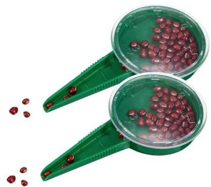2pezzi Dispensatore Di Semi, Seminatrice Manuale in Plastica Piante Da Giardino Semina Seminatrice 5 Diverse Impostazioni Strumenti Giardinaggio