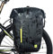 Rhinowalk Bike Pannier Bag Waterproof 25L for Bicycle Cargo Rack Saddle Bag Laptop Shoulder Bag Professional Cycling Accessories -Black&Green