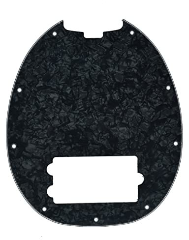 Dopro Bass Pickguard Fit for Musicman Classic 4 String StingRay Bass Models Black Pearl