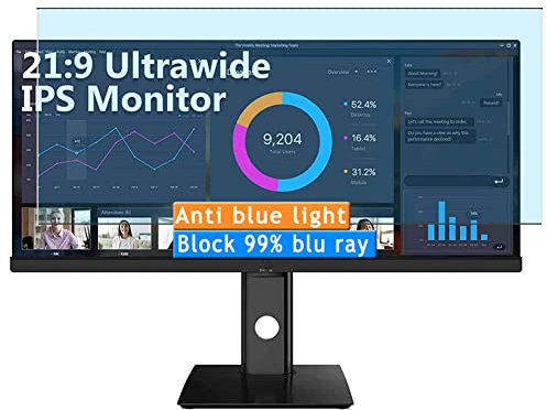 Vaxson 2 Stück Anti Blaulicht Schutzfolie kompatibel mit Z-Edge U29IA Monitor 29 Display Bluelight folie folien Displayschutzfolie ( nicht Panzer Schutz Glas folie SchutzGlas nicht PanzerGlas ) Neue