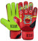 EFAH SPORTS Torwarthandschuhe für Kinder Jungen Mädchen fußball Handschuhe mit Super Grip Handflächen (Red/F.Yellow, 5)