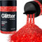 Hemway Premium Glitter Shaker - Red | Extra Chunky Metallic Flake Sequins for Resin & Epoxy Crafts | Craft Supplies for Tumblers, Festival, Hair, Face, Body, Eye & Nail Art | 115 g