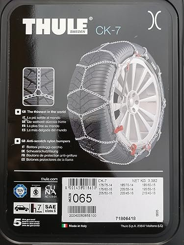 THULE KONIG Schneeketten für Auto, Crossover, SUV, zugelassen in verschiedenen Größen (CK7-065)