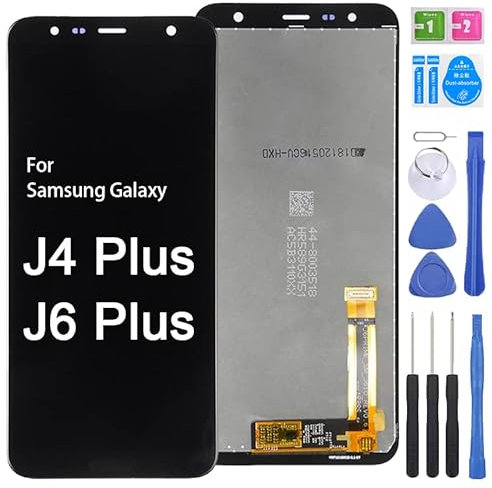 iYAiYO Écran LCD Écran Tactile Digitizer Remplacement Compatible avec Samsung J6 Plus/Samsung J4 Plus Écran Complet avec Outils-Noir