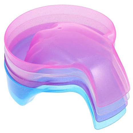 IWOWHERO 4 Piezas Recipiente para remojar las manos barniz de gel para uñas suministros de manicura esmalte de uñas recipiente para remojo de uñas cuenco de remojo a mano limpio bandeja