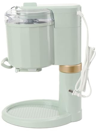 NICCOO Softeismaschine 1L Eismaschine 20W 220V, Automatische kleine-Frucht-Softeismaschine Eiswaffelmaschine für zuhause Ice Cream Machine Für Zapfen, Eisbecher, Schneebecher, Dessert