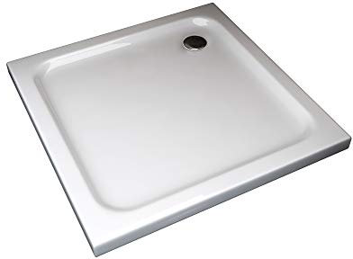 Piatto Doccia Ribassato In Abs H 5cm Con Piletta Inclusa (80x80 H 5cm)