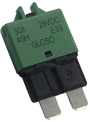 RKURCK 12V-28V DC Manual Reset Low Profile ATC Circuit Breaker Resettable Blade Fuse 30A