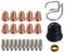 RIVERWELD 23pcs Plasma Elektroden PR0110 Düse 0,8 PD0116-08 Schild Tasse PC0116 Diffusor PE0106 Spacer Guide CV0010 Verbrauchsmaterial Für S45 Fackel