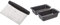 Amazon Basics Teglia da pane con rivestimento antiaderente, in acciaio al carbonio, dimensioni: 23,5 x 12,7 cm, confezione da 2 & Raschietto/Tagliaimpasto multiuso, in acciaio inox