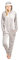 CityComfort Jumpsuit Damen Kuschelig Fleece Einteiler Schlafanzug Onesie Damen S-XL (Faultier Beige, M)