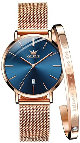 OLEVS - Damen -Armbanduhr- T-S-L5869GM-ML