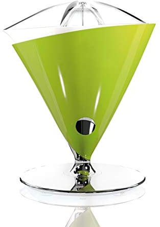 BUGATTI, Vita, Spremiagrumi Elettrico, Velocità 90-95 rotazioni al minuto, Capacità 0.6 litri, Filtro in Acciaio Inox, 80 W, Design Elegante, Colore Verde mela