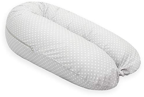 Scamp Stillkissen universales Schwangerschaftskissen Seitenschläferkissen i Lagerungskissen nkl. Bezug verschiedenes Design Öko-tex Standard NEU (Little Dots)