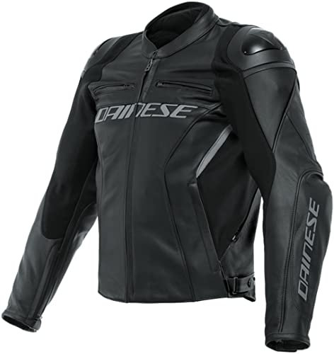 Dainese Racing 4 Giacca in pelle per moto Nero/Nero 54
