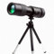 4K 10-300X40Mm Super-Telezoom-Monokular-Teleskop, Monokular-Teleskop für Mobiltelefone, mit Smartphone-Adapter, Stativanzug zum Wandern, Camping, Vogelbeobachtung, Männer Little