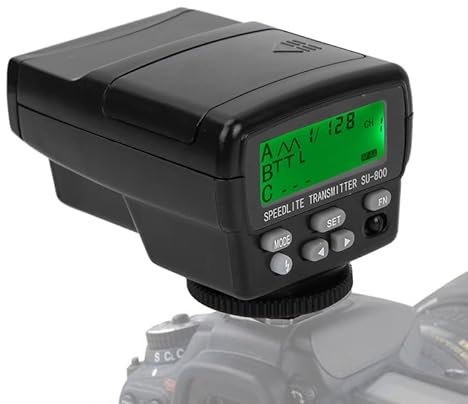 Professionelles Blitzgerät SU800, kabelloses TTL-Blitzgerät kabelloser Blitzauslöser für CLS-Kameras, z. B. SB910 SB800 und andere CLS-Kameras