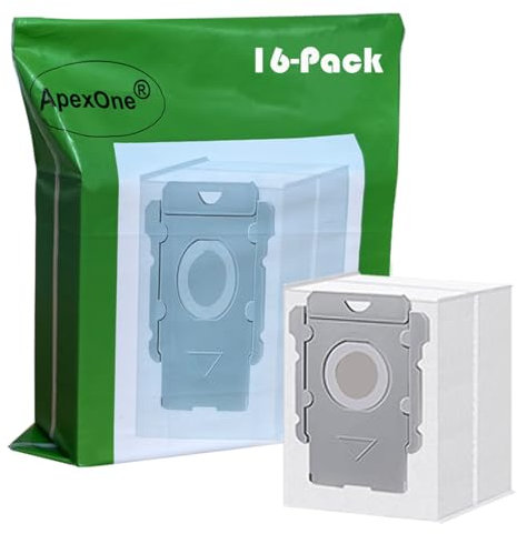 Lot de 16 sacs d'aspirateur pour iRobot Roomba i7, i7+, i7Plus, i8, i8+, i3, i3+, i4, i4+, i6, i6+, j7, j7+, S9, S9+, S9Plus, série i et s