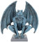 SAFIGLE Statue De Gargouille Gothique en RéSine：DéCoration De Jardin Et Maison, Figurine De Monstre avec Ailes, 19x19x8cm, Bleu Ciel