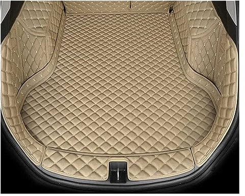 Auto Kofferraummatten Für Nissan Für Qashqai J11 2008 2009 2010 2011 2012 2013 2014 2015 Auto Fracht Hinten Boot Liner Stamm matten Auto Kofferraum Schutzmatte (Farbe : Beige)