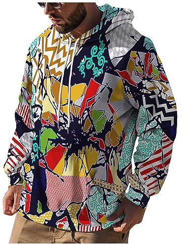 Poloshirt Herren Kurzarm Sweatjacke Herren Langarmshirt Herren Geschenke Für Männer Kapuzenpullover Für Herren Langarmshirt Herren Strickjacken Für Herren Männer Geschenke Strickjacke（1-Dark Blue,XL）