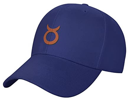 KWQDOZF Sternzeichen Stier Symbol Baseball Cap Männer und Frauen Ente Zunge Hut Casquette verstellbar