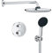 GROHE Precision Thermostatique Ensemble de Douche Encastré 2 sorties (Douche de Tête Vitalio Start 250, Pommeau de Douche Vitalio Start 110 2 jets, Support Mural et Flexible 1, 5 m), Chromé, 34883000