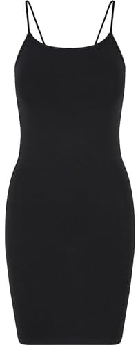 Urban Classics Ladies Stretch Jersey Bodycon Mujer Vestido Corto Negro S 95% algodón, 5% elastán
