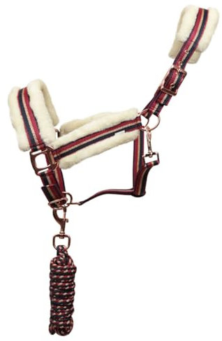 Licol avec Longhina Equityum Rosegold en nylon avec poil, matériaux innovants, design élégant, détails raffinés pour chevalier exigent (full)