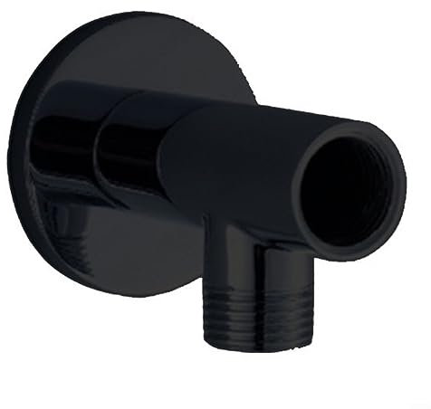 Shower Arm Wall Deviation Shower Head Extension Tube Shower Head Fixed Sea for Bathroom Ceiling Shower Head Accessories (Black)