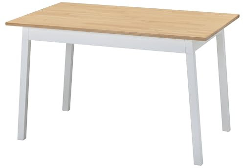 PINNTORP Tisch, 125x75cm, hellbraun gebeizt/weiß gebeizt