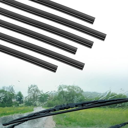 6 Piezas Gomas de Limpiaparabrisas universal, 800mm Goma de Repuesto Tiras de Limpiaparabrisas Para todo tipo de lunas de limpiaparabrisas