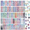 NICENEEDED 60 Blatt Kpop Deko-Aufkleber, Süßer Koreanischer Sticker, Schmetterling Rose Blase Dekorative Aufkleber Alphabet Kette Scrapbook Aufkleber