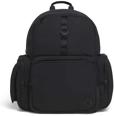 HUGGIES Unisex-adult Day Pack Diaper Backpack, Black/Solid, One Size