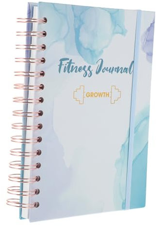 GRIRIW Fitnesstagebuch A5 Spulen Notizbuch aus Papier für Gewohnheitsbildung Trainingsroutine und Zielsetzung für Meditation und Gesunde Ernährung