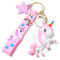 Hemasa Adorable petit porte-clés licorne arc-en-ciel pour voiture/sac, petit cadeau, Rouge, 27/30