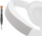SOPROM Fascia di ricambio in pelle proteica, compatibile con cuffie Bose QC35 & QuietComfort 35 II (QC35 ii),Facile Installazione Fai-da-te(Bianco)