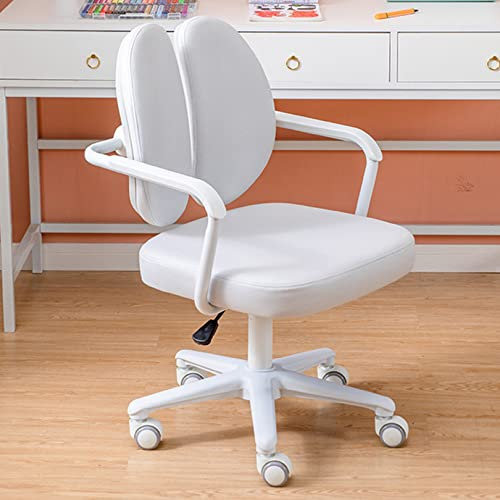 FHSLKXIM Schreibtischstuhl Aus Stoff Mit Nicht Waschbarer Technologie, Ergonomischer Computerstuhl Für Das Home-Office, Gesundheitsstuhl Mit Doppellehne Für Studenten, Langfristiger Komfort,Grau
