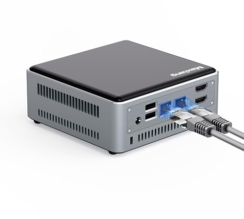Maxtang Mini PC with Intel Core i5-1240P [Up to 4.4GHz,12C/16T] 16GB DDR5 Ram 512GB NVMe SSD PCIe 4.0, Iris XE Graphics, Dual LAN [2.5GbE] Quiet Mini Computer for Business Home