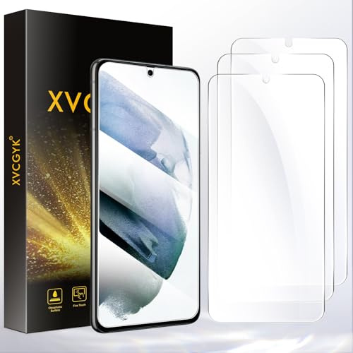 XVCGYK 3 Stück für Samsung Galaxy S21 für Panzerglas Schutzfolie | Fingerabdruck ID Kompatibel, Frei von Kratzern, 0.25mm Ultra-klar, 9H Härte, Ultrabeständig, HD Displayschutzfolie