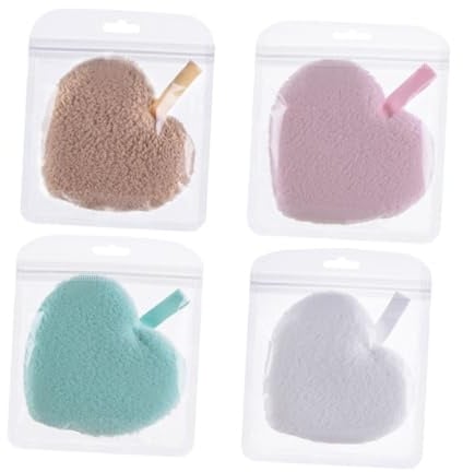 Cabilock Make Up Entferner Schwämme aus Schwamm für Tiefenwirksame Porenreinigung 4 Stück Waschbare und Make Up Entfernung für Camping und Geschäftsreisen