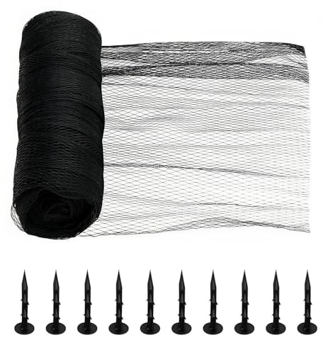 4mx10m Teichnetz feinmaschig 15mmx15mm, Robustes Vogelnetz für Gartenteich, Obstbäume und Vogelschutz, UV-beständig & witterungsbeständig