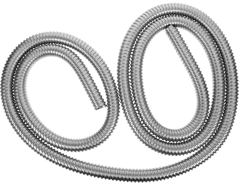 HIAKDOFT Metall Kabelschutzschlauch 3 Meter 20mm Innen Edelstahl Kabelhülse Flexibler Drahtschutzschlauch für Automobil und Heimkino