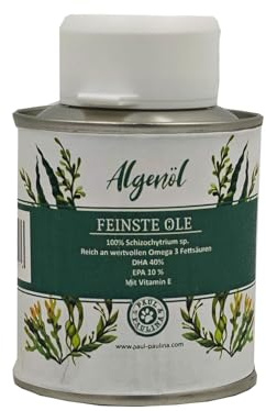 Paul & Paulina Algenöl 100 ml I Ergänzungsfuttermittel für Hunde und Katzen I Ohne Konservierungsstoffe, künstliche Aromastoffe sowie Farbstoffe & Lockstoffe