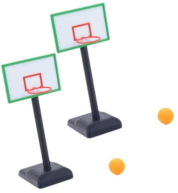 DuskHaven 2 Stück Mini Basketballkorb Puppenhaus Basketballtor Basketballfigur Spielzeug PLA Material für Architekturmodelle Heimdekoration Bastelprojekte