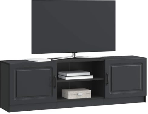 vidaXL TV-Schränk Schwarz 150 x 31 x 47 cm Holzwerkstoff